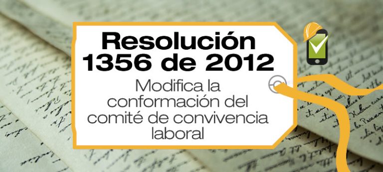 Resolución 1356 de 2012 SafetYA