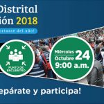 El simulacro distrital de evacuación se llevará a cabo el 24 de octubre de 2018 a las 9:00 am