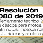 La Resolución 1080 de 2019 reglamenta los cascos para motocicletas