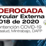 La Circular 020 de 2018 es una circular conjunta entre Minsalud, Mintrabajo y el DAFP