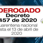 El Decreto 457 de 2020 fue derogado por el Decreto 531 de 2020