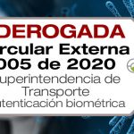 La Circular Externa 005 de 2020 de Supertransporte establece lineamientos para el uso de los dispositivos de autenticación biométrica
