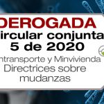 La Circular conjunta 5 de 2020 de Mintransporte y Minvivienda establece las directrices para realizar mudanzas durante la emergencia sanitaria.