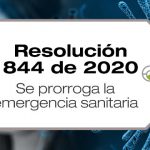 La Resolución 844 de 2020 prorroga la emergencia sanitaria hasta el 31 de agosto de 2020