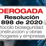 La Resolución 898 de 2020 adopta el protocolo de bioseguridad para el sector de la construcción y obras a ejecutar en los hogares e instituciones habitadas