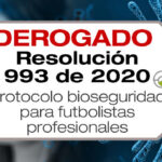 La Resolución 993 de 2020 adopta el protocolo de bioseguridad para futbolistas profesionales