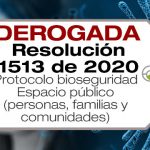 La Resolución 1513 de 2020 adopta el protocolo de bioseguridad en el espacio público