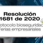 Mediante la Resolución 1681 de 2020, el Ministerio de Salud adopta el protocolo de bioseguridad para ferias empresariales.