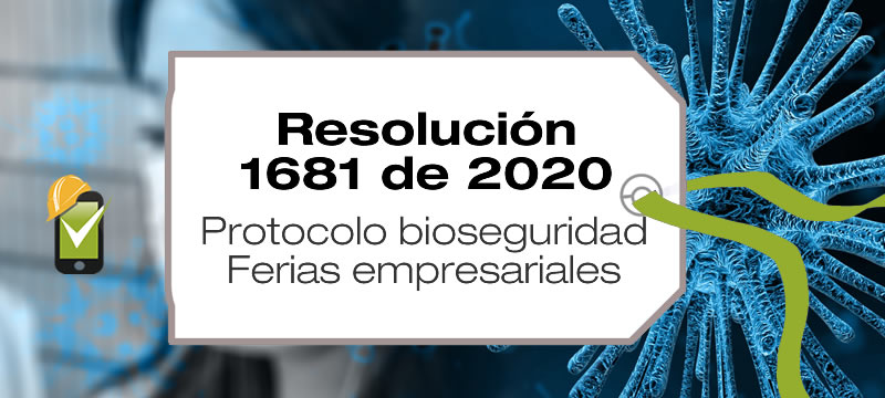 Mediante la Resolución 1681 de 2020, el Ministerio de Salud adopta el protocolo de bioseguridad para ferias empresariales.
