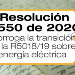 La Resolución 2550 de 2020 prorroga por 12 meses el periodo de transición para implementar lineamientos en procesos de energía eléctrica de la Resolución 5018 de 2019.