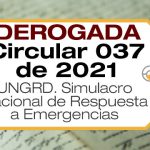 La Circular 037 de 2021 establece la fecha del simulacro nacional de respuesta a emergencias