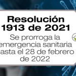 La Resolución 1913 de 2021 prorroga la emergencia sanitaria por el coronavirus COVID-19 hasta el 28 de febrero de 2022.