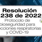 La Resolución 1238 de 2022 dictan medidas para la prevención de infecciones respiratorias, incluidas las originadas por la COVID-19.