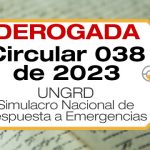 La Circular 038 de 2023 establece la fecha del simulacro nacional de respuesta a emergencia 2023
