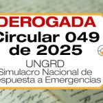 La Circular 049 de 2025 establece la fecha en que se realizará el Simulacro Nacional de Respuesta a Emergencias en Colombia.