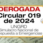 La Circular 019 de 2024 establece la fecha y orientaciones para la realización del Simulacro Nacional de Respuesta a Emergencias.
